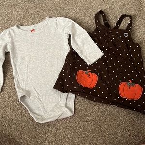 18 month thanksgiving pumpkin outfit